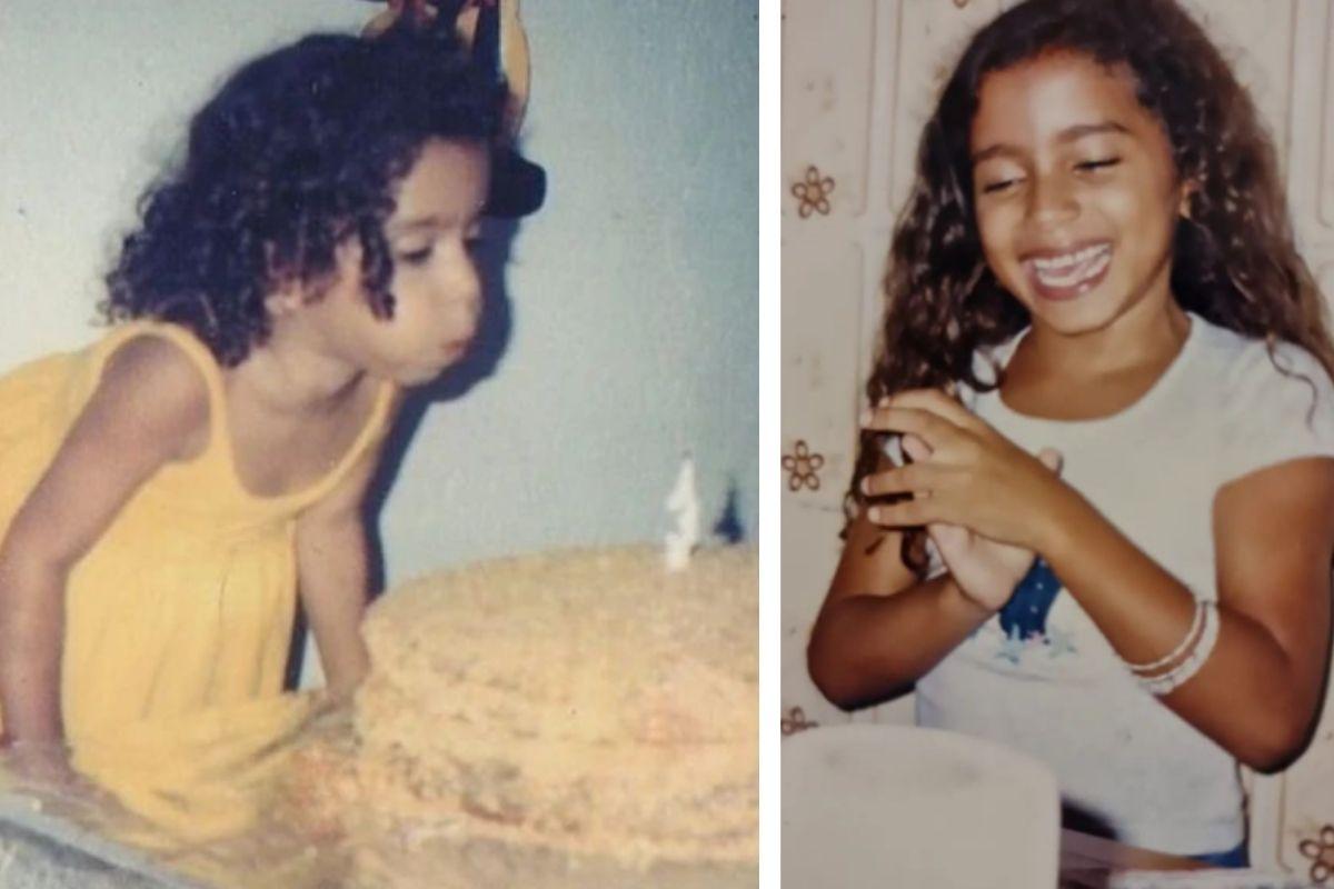 Anitta relembra fotos da infância ao completar 30 anos
