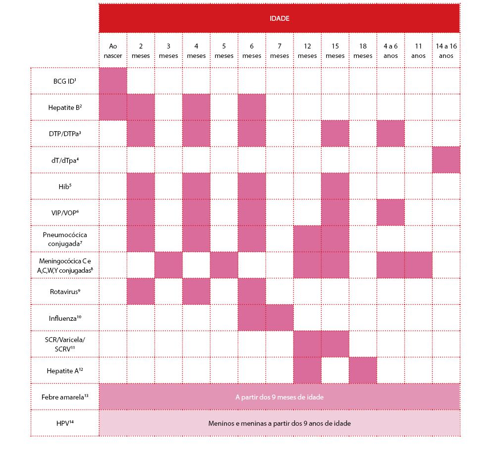 Calendário de vacinação 2015