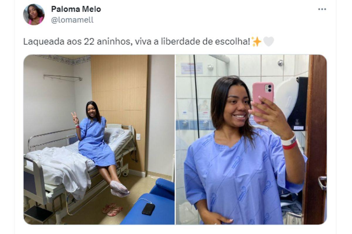 Paloma Melo fez laqueadura aos 22 anos 