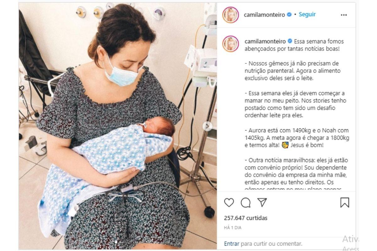 Camila Monteiro conversou com seguidores no Instagram