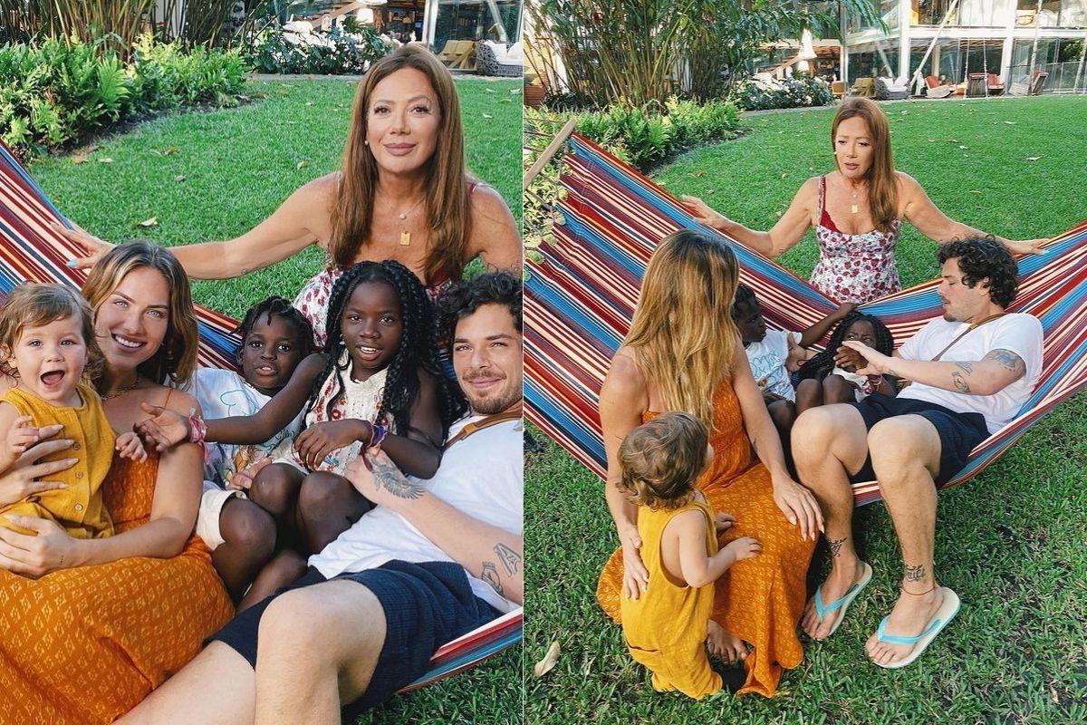 Giovanna Ewbank reuniu a família para compartilhar fotos e parabenizar a mãe pelo aniversário dela