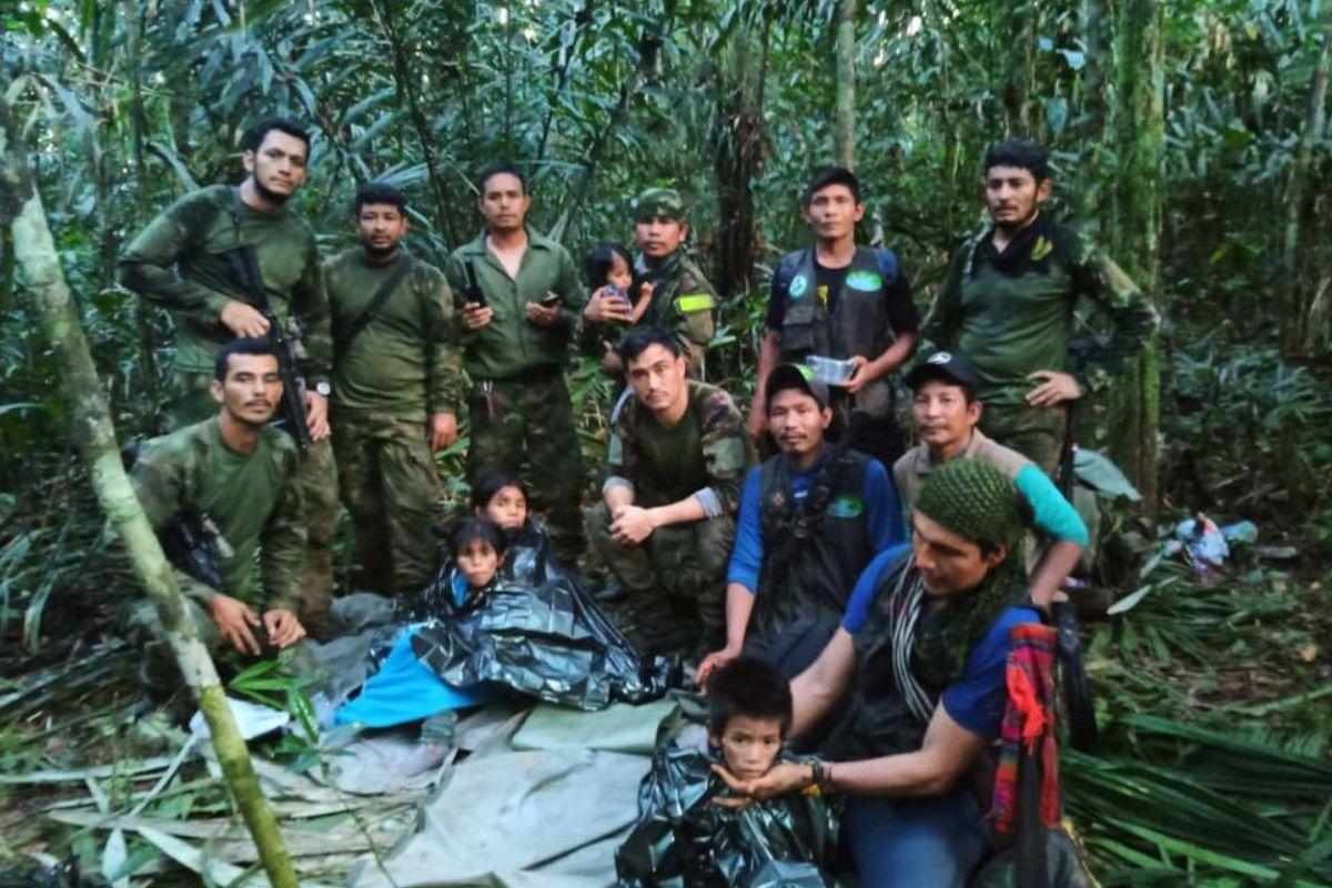Os quatro irmãos colombianos com vida após o resgate