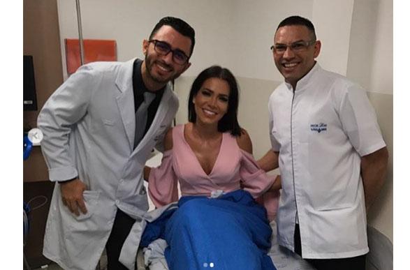 Adriana no hospital. (Foto: reprodução instagram) 