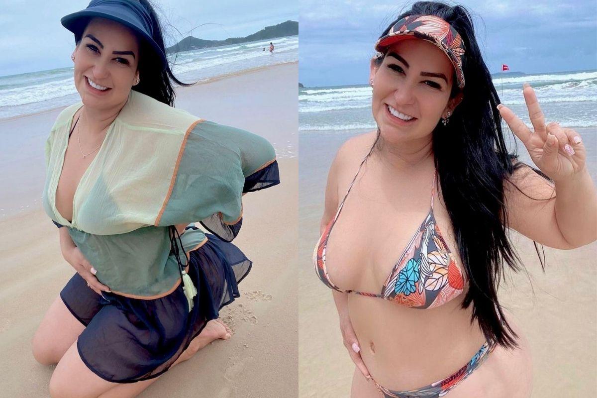 Fabíola Gadelha rebate comentários negativos de fãs após publicar foto na praia