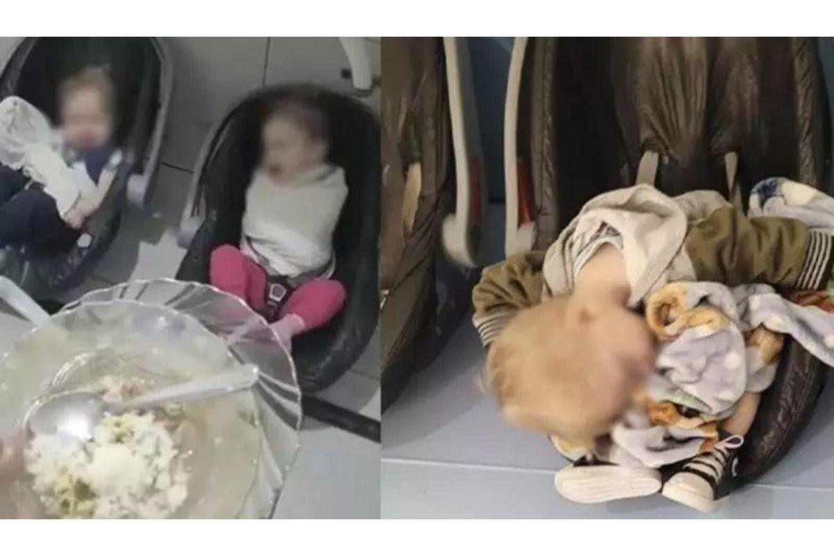 Bebês sofrem maus-tratos