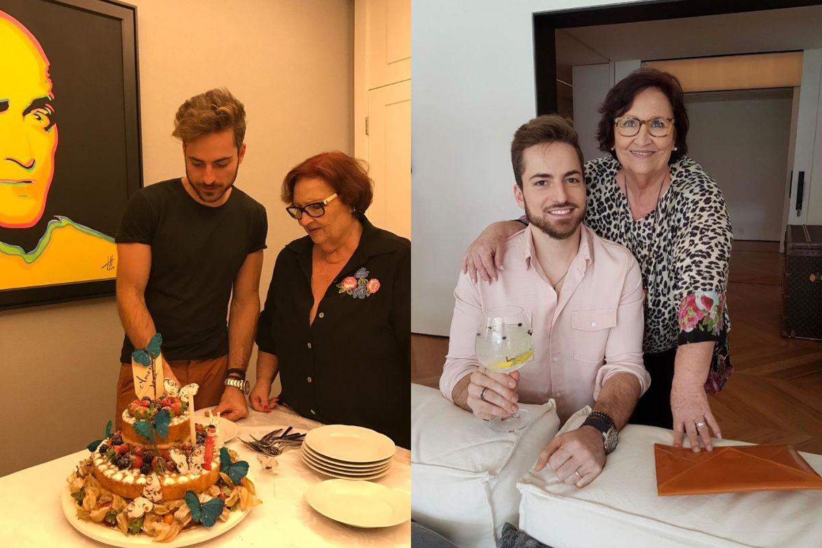 Thales Bretas comemorou o aniversário da mãe de Paulo Gustavo no último sábado