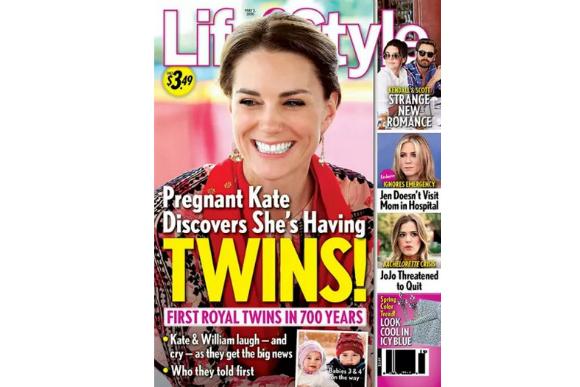 A revista inglesa LifeStyle revelou com exclusividade que gravidez de gêmeos de Kate (Foto: Reprodução)
