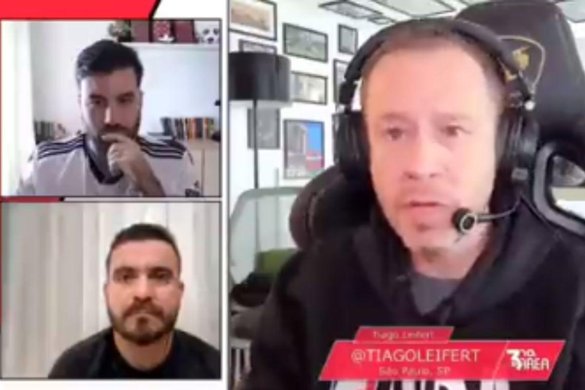 Tiago Leifert é criticado por fake news em live