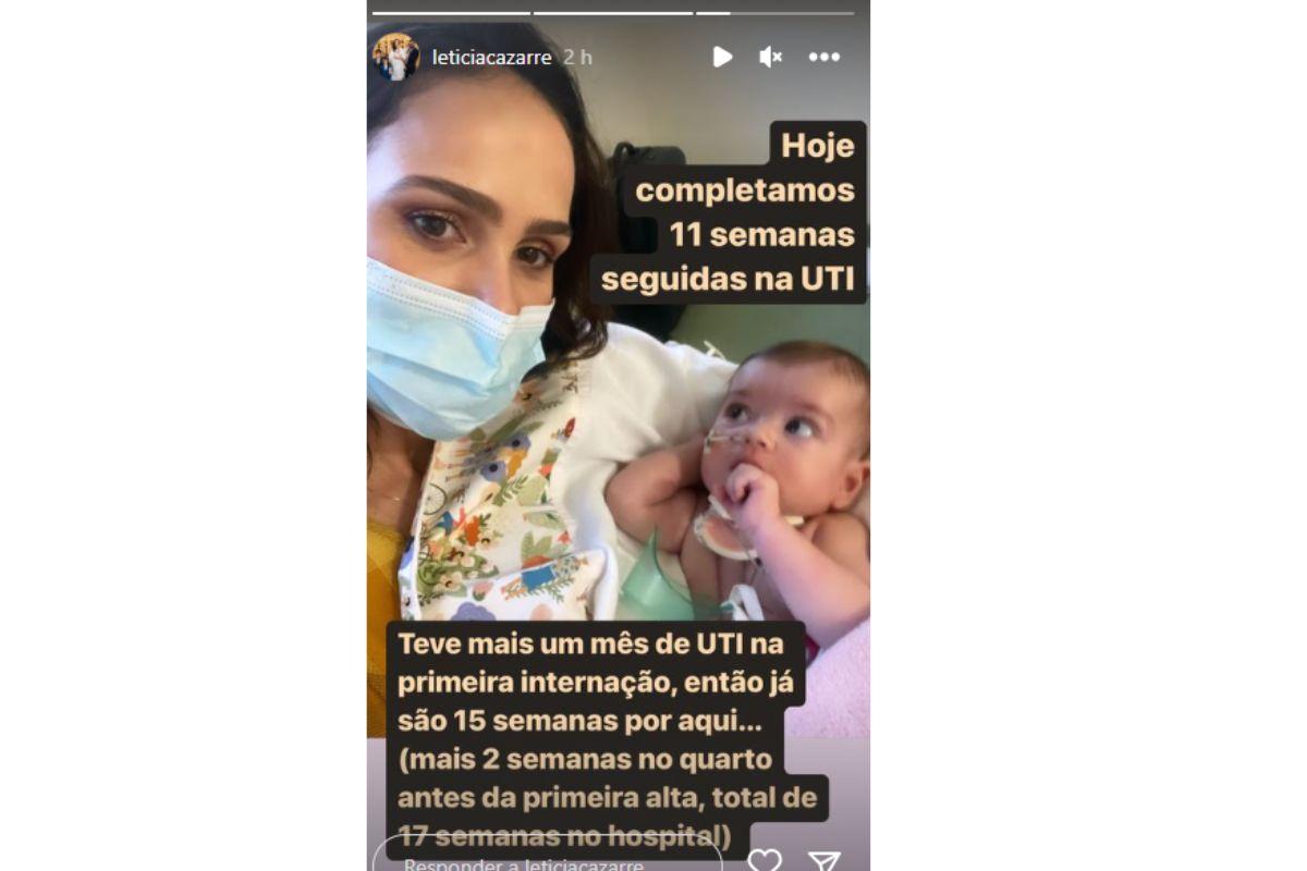 Letícia Cazarré fala sobre tempo no hospital