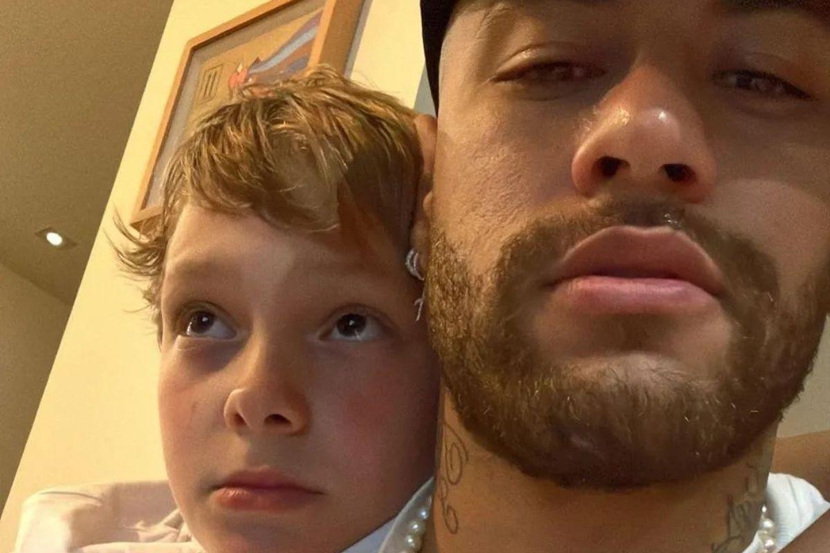 No Dia dos Pais, Neymar postou foto ao lado do filho Davi Lucca (Foto: Reprodução/ Instagram)