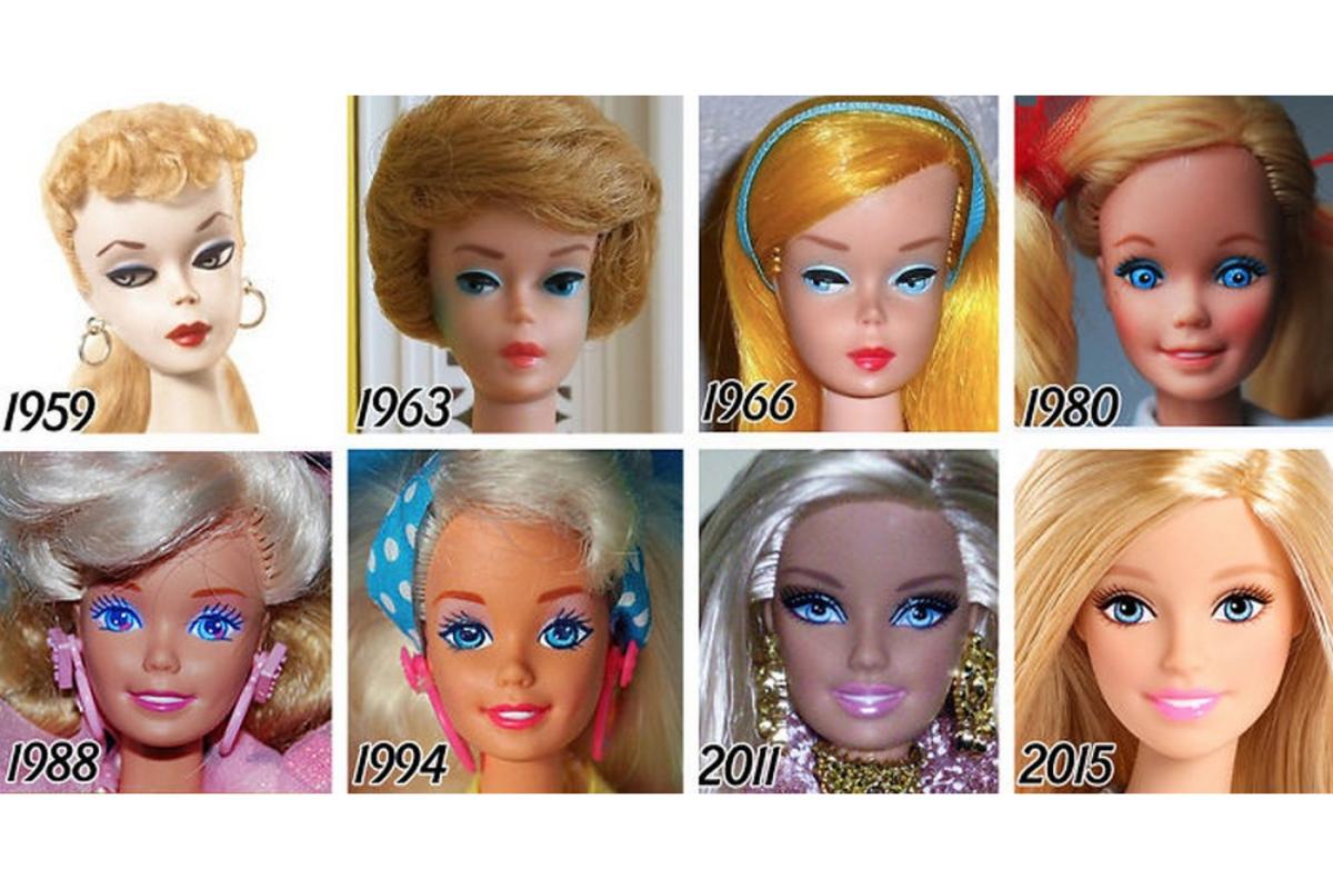Evolução das bonecas Barbie
