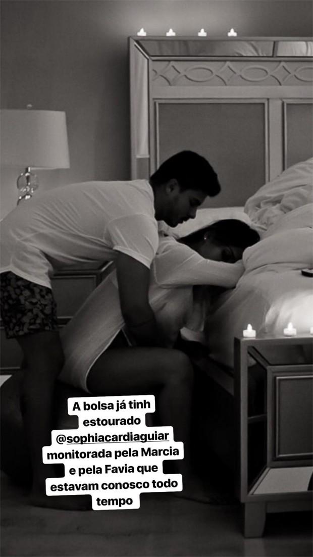 Mayra Cardi compartilha fotos momentos antes de dar à luz Sophia (Foto: Reprodução/Instagram)