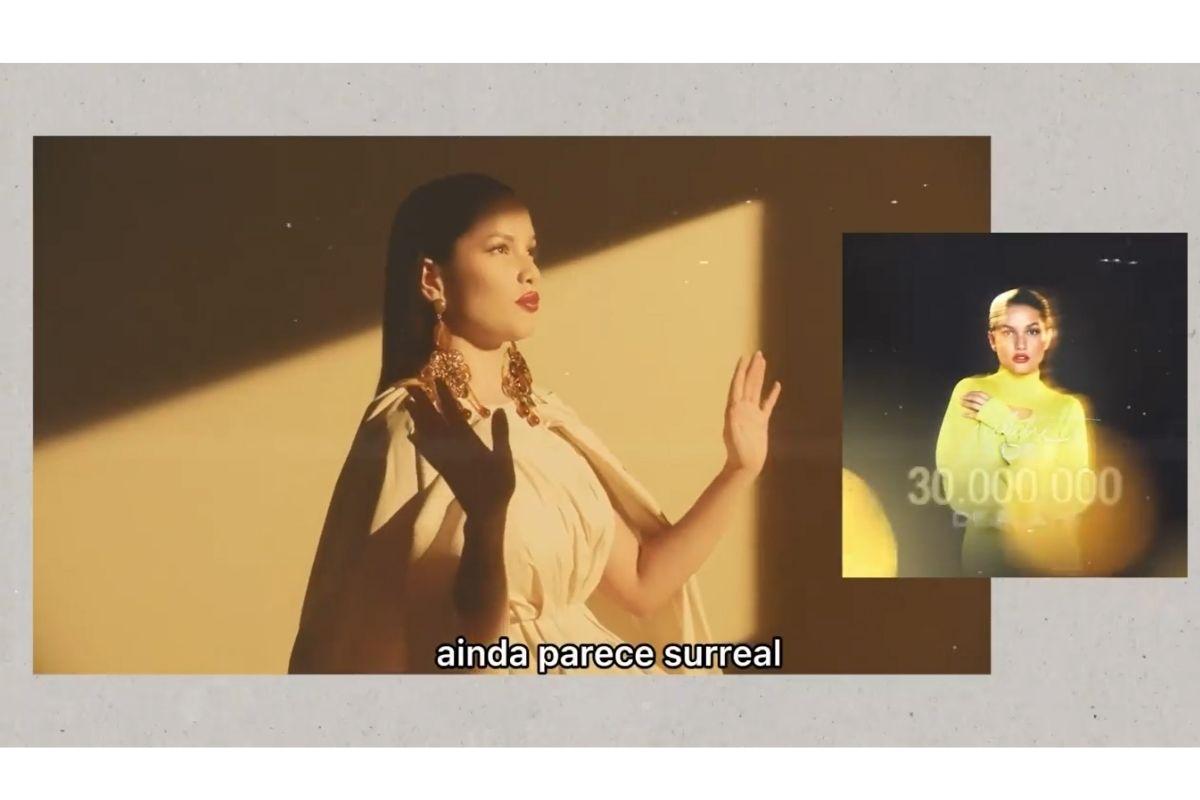 Trecho do vídeo de retrospectiva de Juliette
