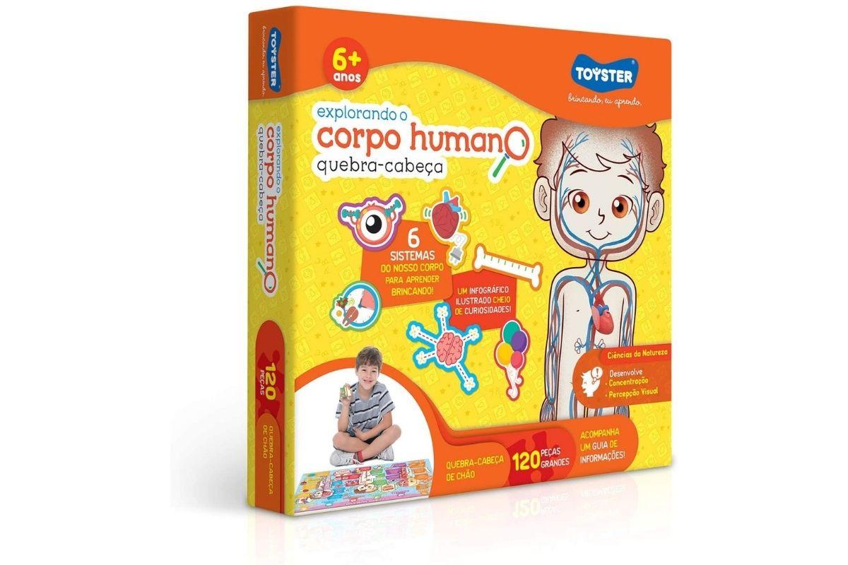 Presente para o Dia das Crianças: Quebra-Cabeça Explorando o Corpo Humano - Toyster Brinquedos 