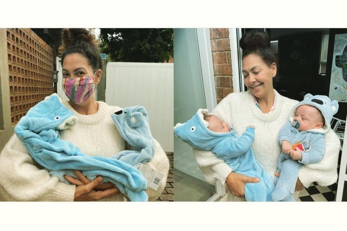 Fabiula Nascimento recria foto antes e depois com os gêmeos
