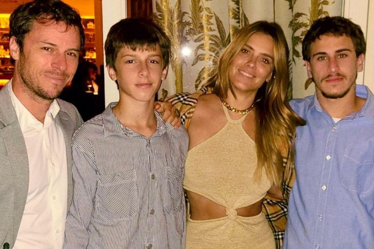 Carolina Dieckmann posta foto com família