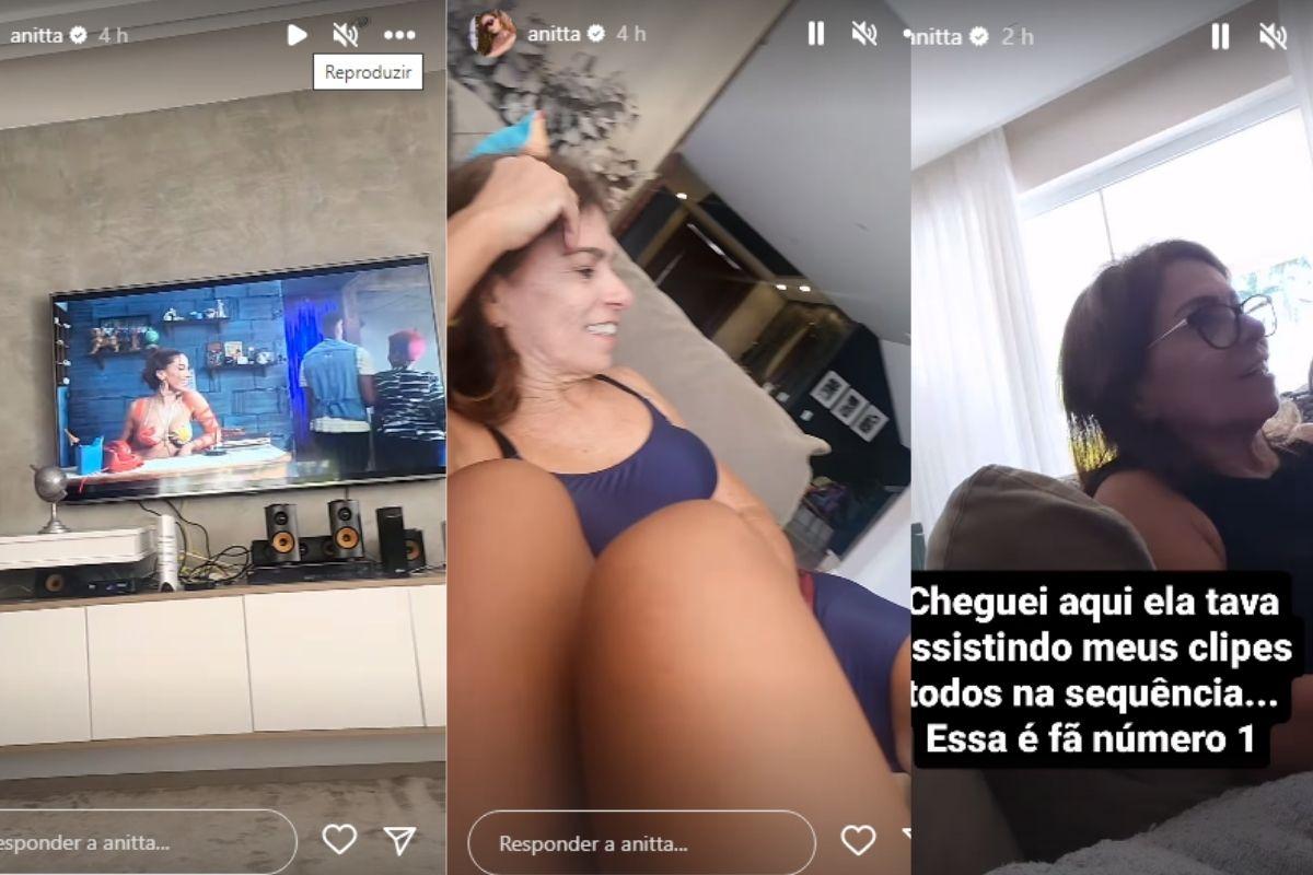 Anitta está aproveitando alguns dias no Brasil