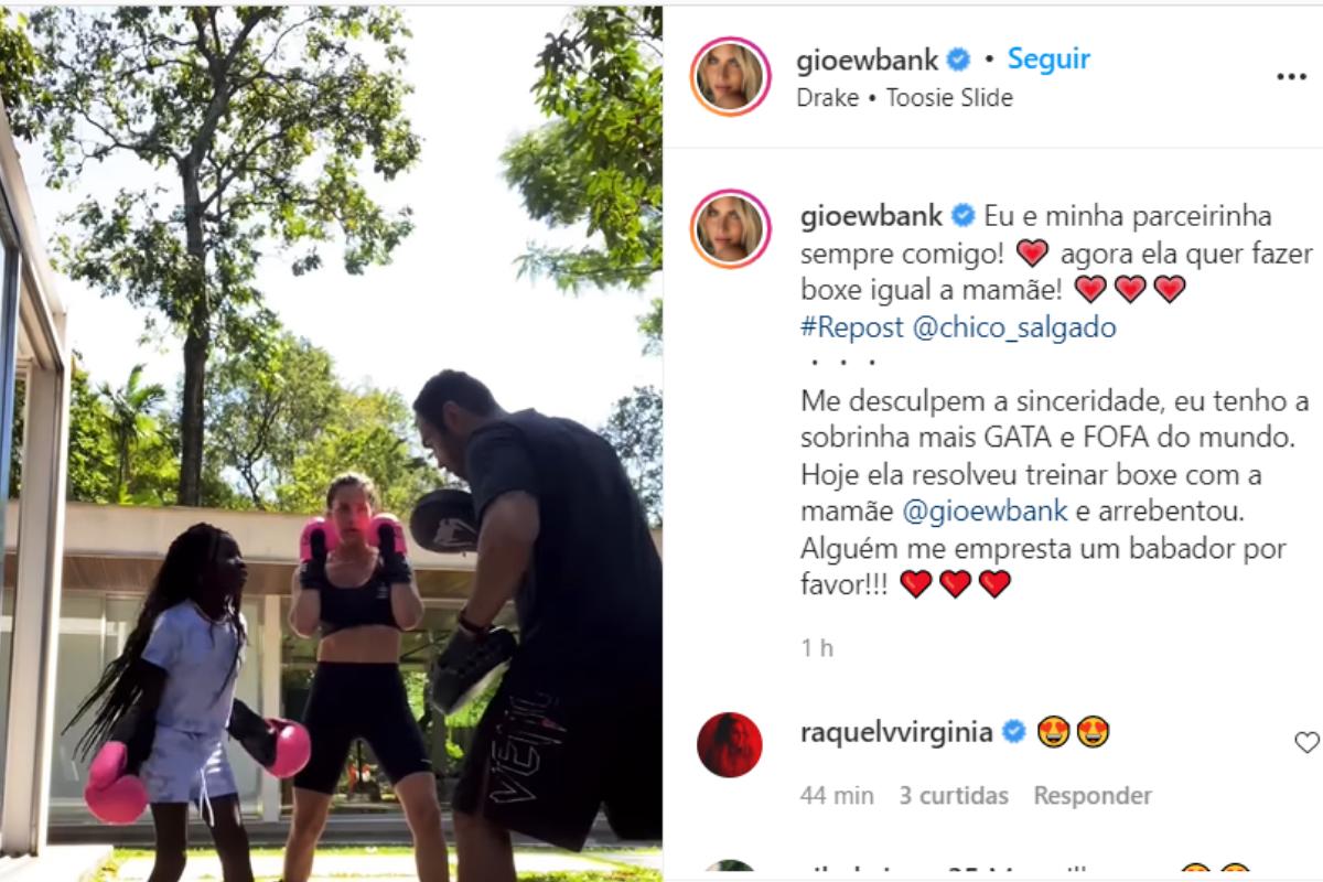 Giovanna Ewbank e Titi estão praticando boxe juntas! 