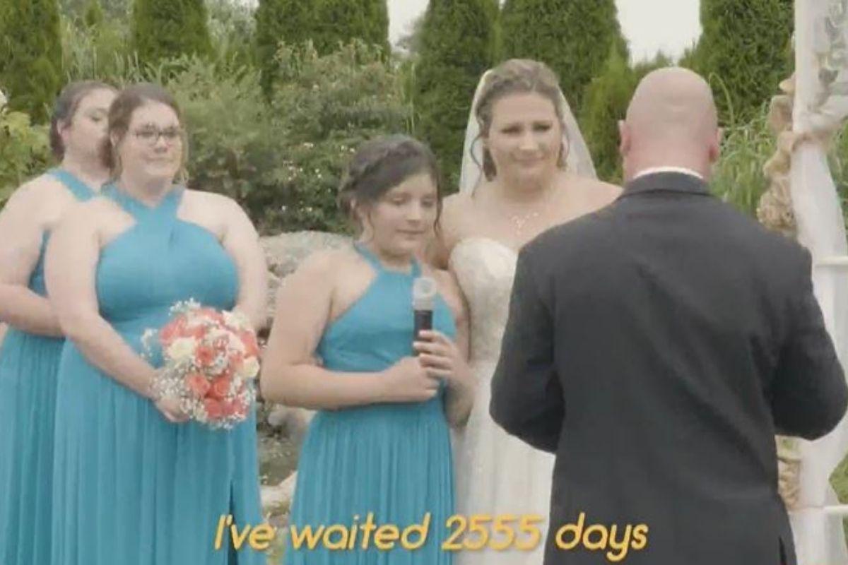 A menina disse que esperou 2.555 dias para esse momento